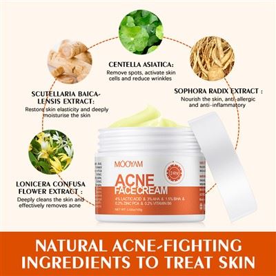 Crema facial de extracción de acné